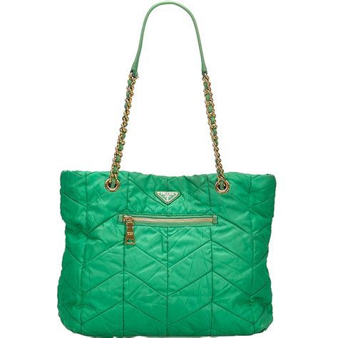 prada tessuto green|Prada tessuto nylon price.